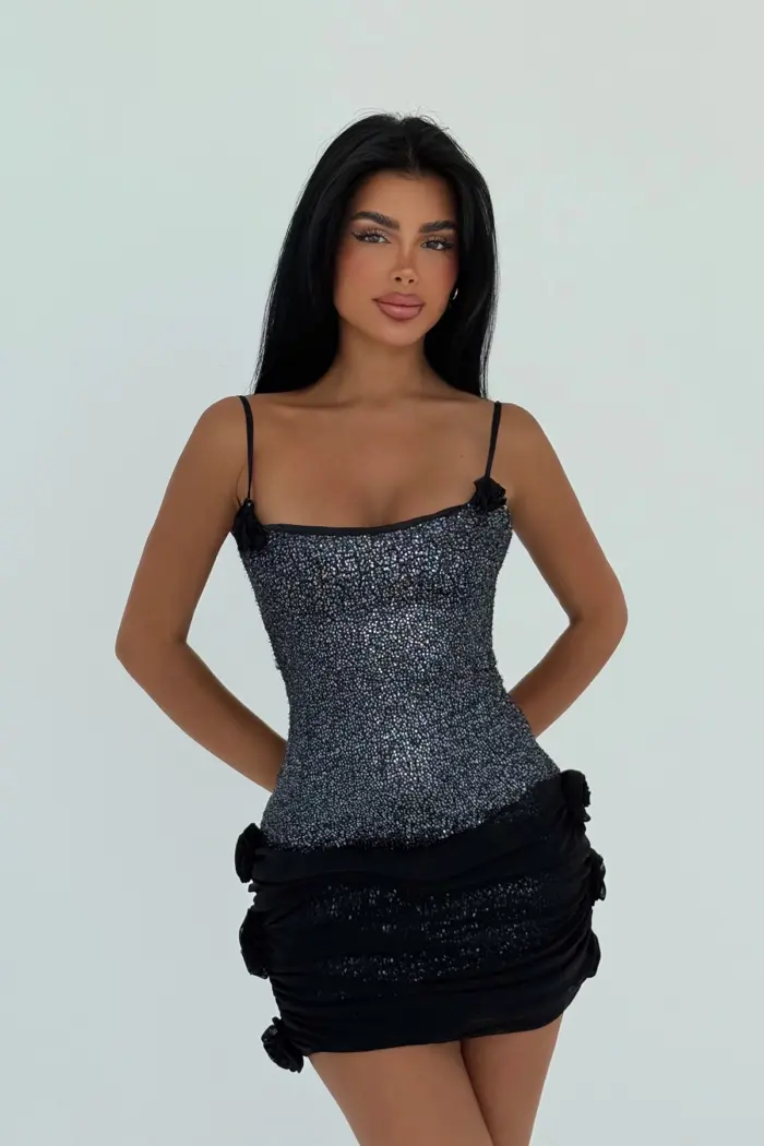 Black Sexy Glam Bodycon Dress - Producer: EYYO ATELIER - Wholesale Women Clothes - TheBS Women
