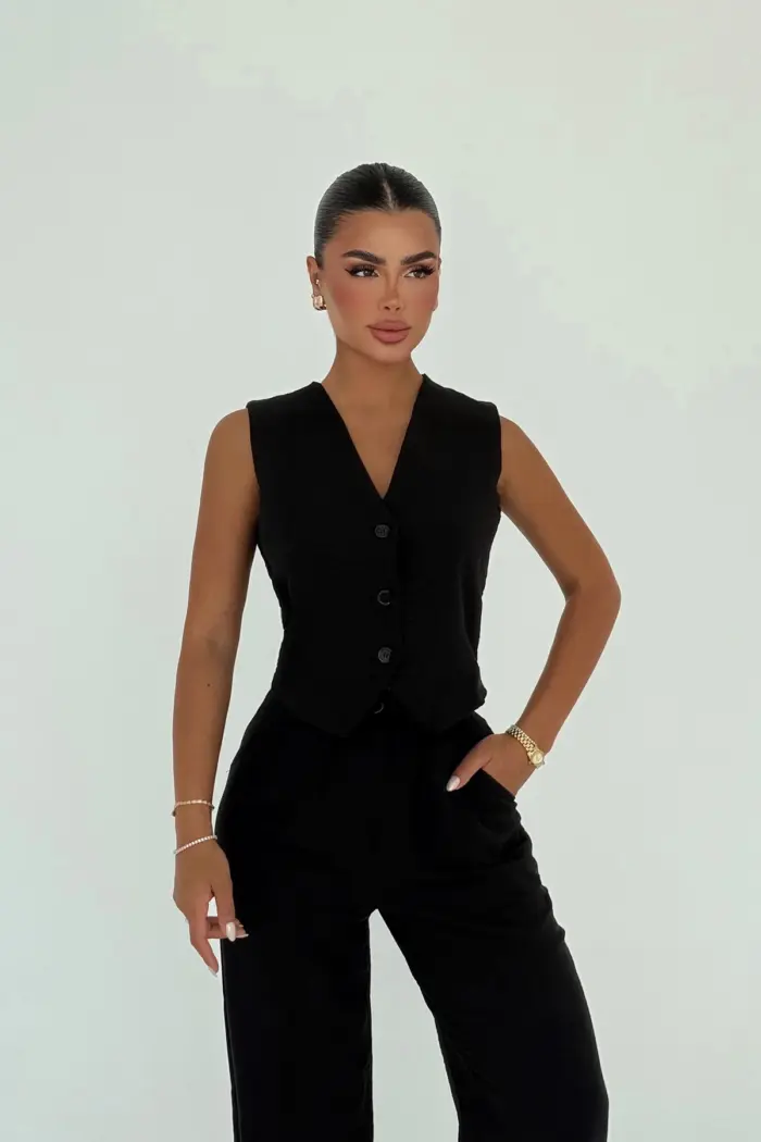 Formal Elegant Suit With Palazzo Pants - Producer: EYYO ATELIER - Wholesale Women Clothes - TheBS Women