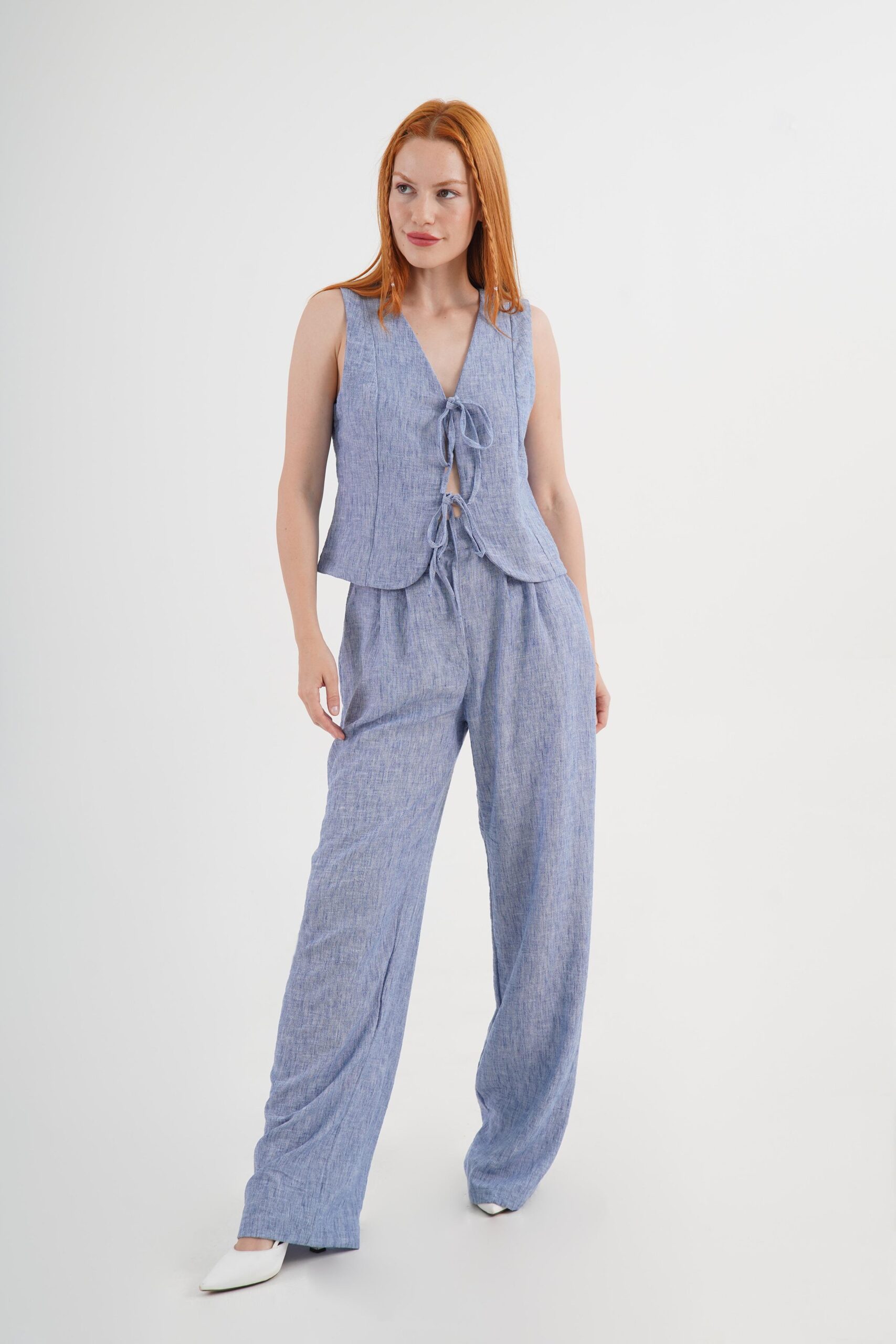 Blue Elegant Casual Streetwear Set - Brand: Lustrin - Women & Kids, Baby Clothes Wholesale - TheBS Women