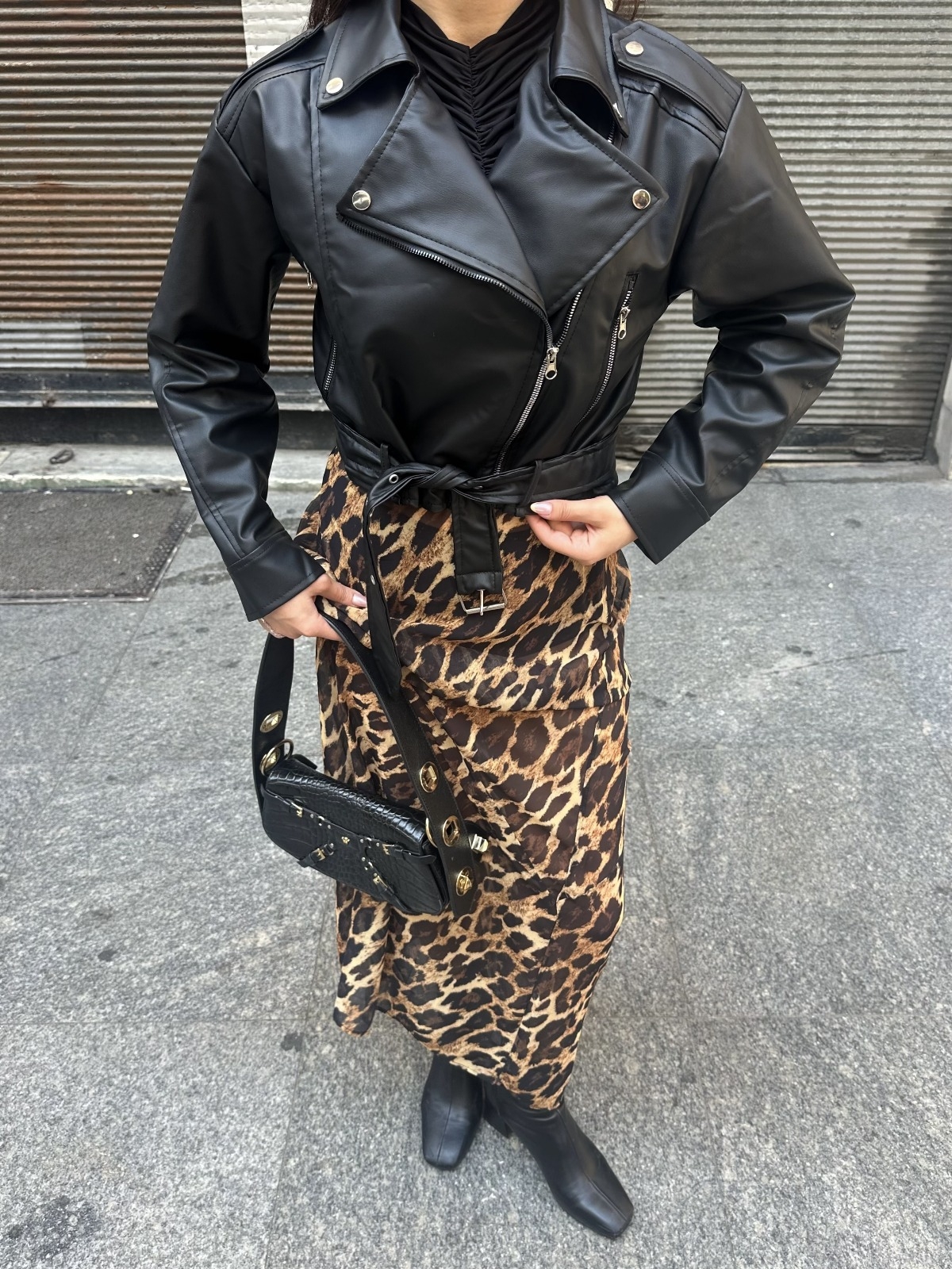 Biker Jacket With Notched Collar & Zipper Pockets - Producer: My Jest Fashion - Wholesale Women Clothes - TheBS Women