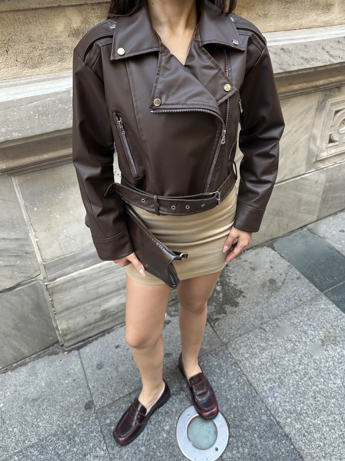 Biker Jacket With Notched Collar - Producer: My Jest Fashion - Wholesale Women Clothes - TheBS Women