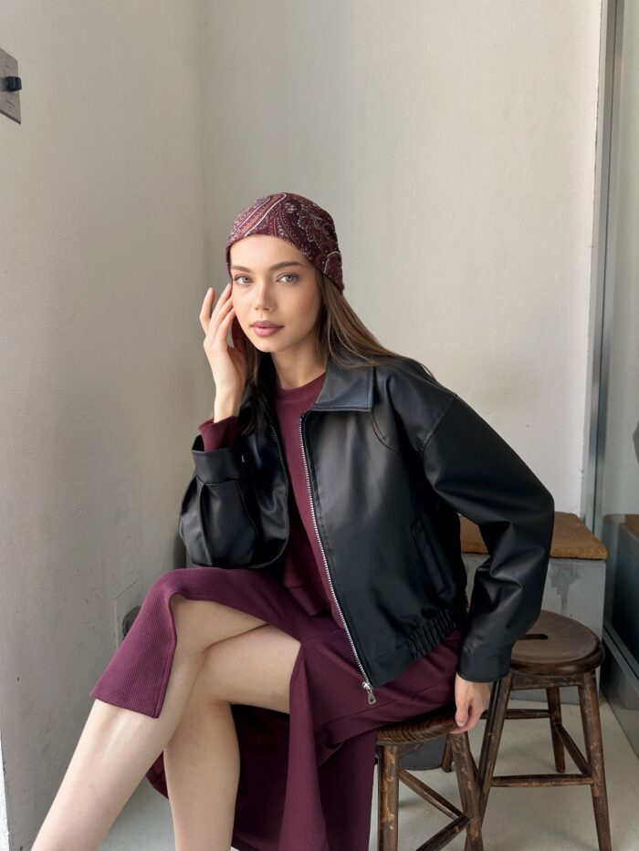 Biker Jacket With Oversized Fit - Producer: My Jest Fashion - Wholesale Women Clothes - TheBS Women