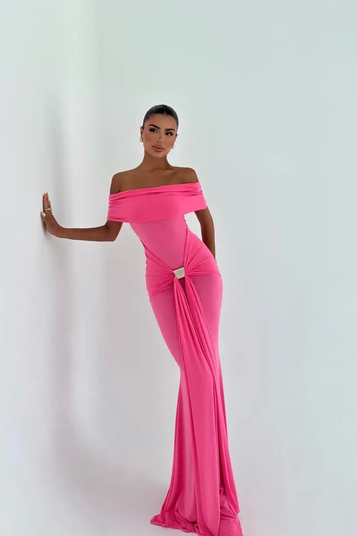 Pink Sexy Glam Elegant Formal Dress - Producer: EYYO ATELIER - Wholesale Women Clothes - TheBS Women