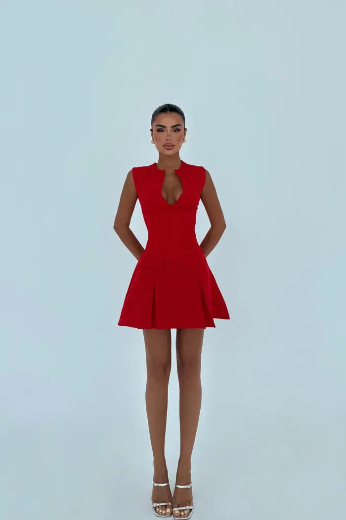 Glam Fit And Flare Mini Dress - Producer: EYYO ATELIER - Wholesale Women Clothes - TheBS Women