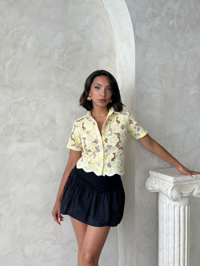 Floral Casual Shirt With Buttoned Closure - Producer: Topshow - Wholesale Women Clothes - TheBS Women