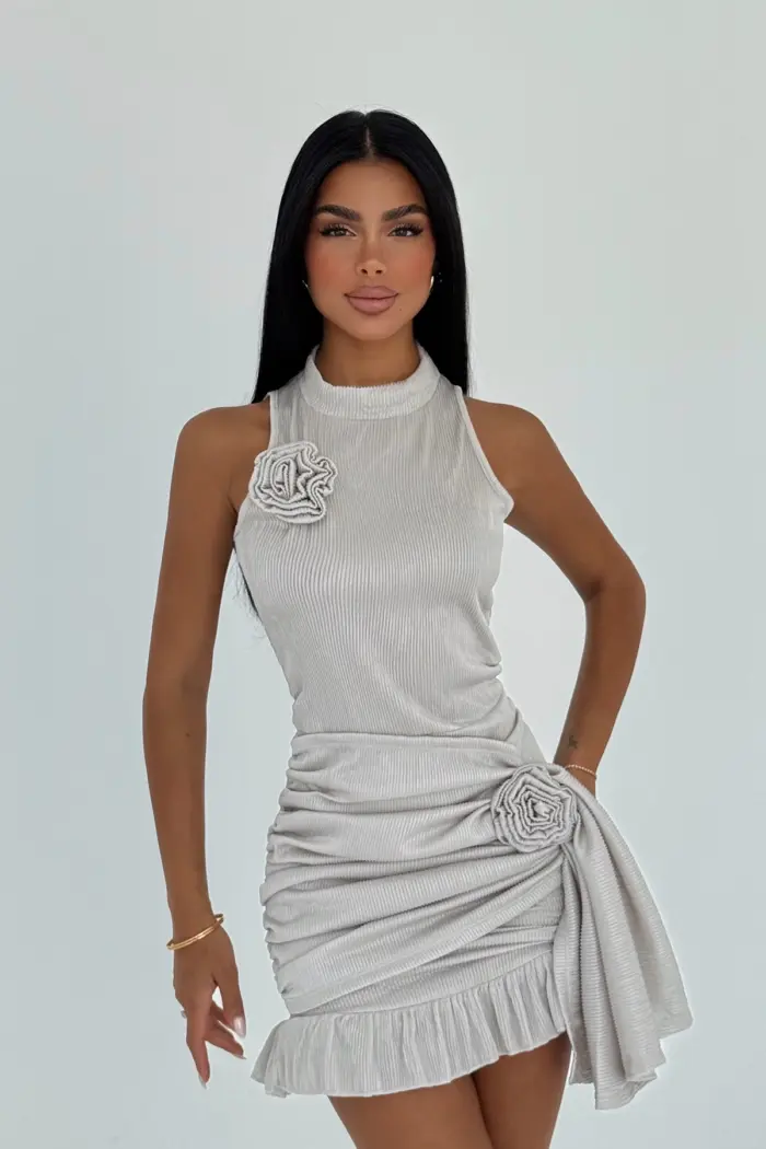 White Sexy Elegant Bodycon Mini Dress - Producer: EYYO ATELIER - Wholesale Women Clothes - TheBS Women