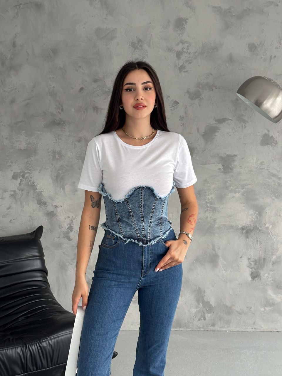 White Casual Slim Fit Crop Tshirt - Producer: My Jest Fashion - Wholesale Women Clothes - TheBS Women