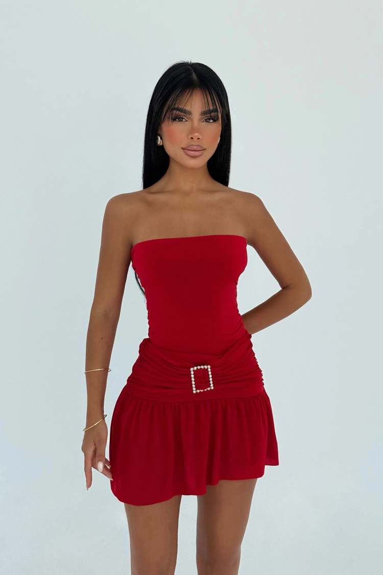 Sexy Glam Strapless Mini Bandeau Dress - Producer: EYYO ATELIER - Wholesale Women Clothes - TheBS Women