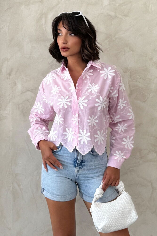 Casual Floral Buttoned Shirt - Producer: Topshow - Wholesale Women Clothes - TheBS Women