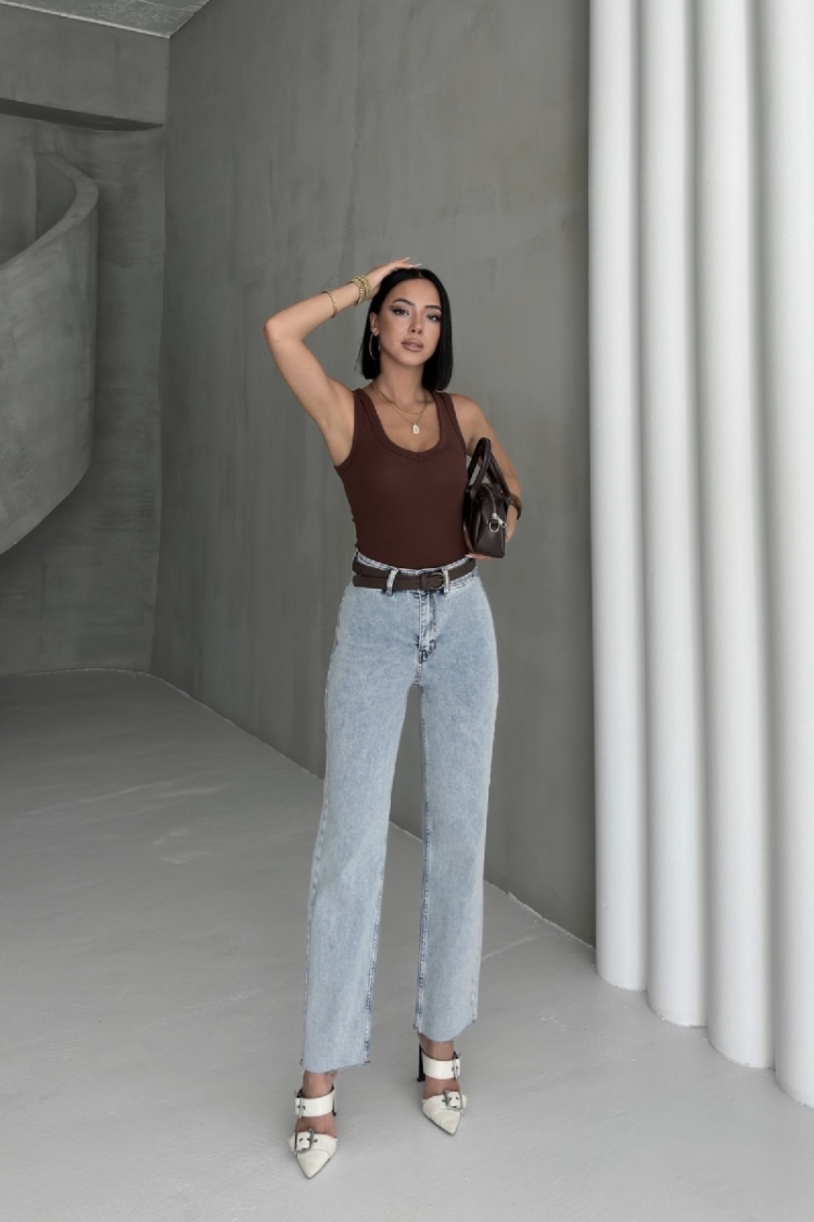 Mom Jeans High Waist Straight Leg Zip Up - Brand: XLove - Women & Kids, Baby Clothes Wholesale - TheBS Women