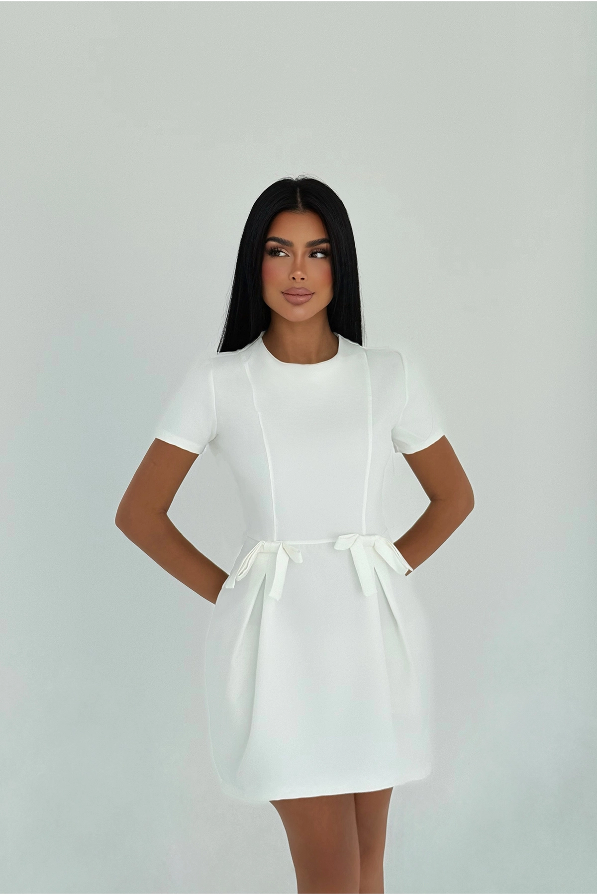 Elegant A-Line Mini Dress - Brand: EYYO ATELIER - Women & Kids, Baby Clothes Wholesale - TheBS Women