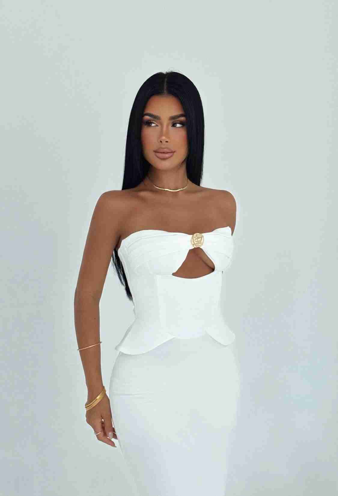 Strapless Corset Maxi Dress - Brand: EYYO ATELIER - Women & Kids, Baby Clothes Wholesale - TheBS Women