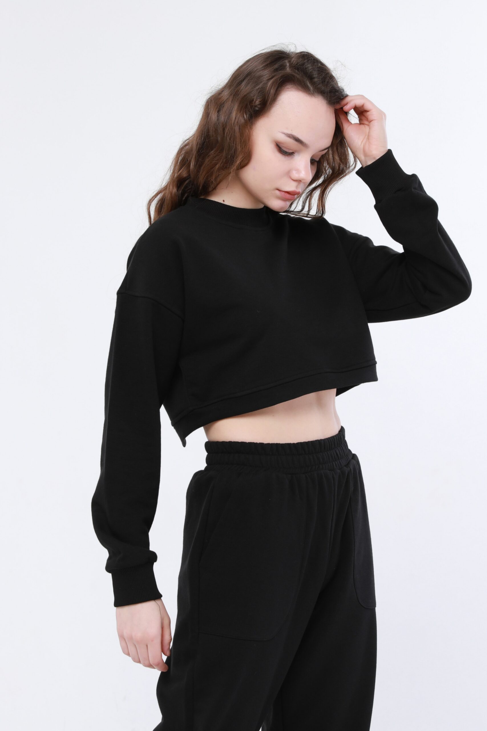 Cross Sweatshirt In Black - Brand: Evable - Women & Kids, Baby Clothes Wholesale - TheBS Women