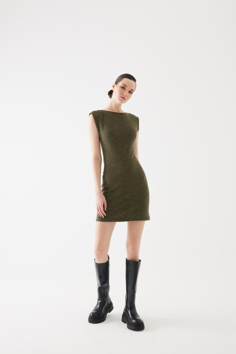 PaddedKnitwear Mini Dress - Brand: Juste - Women & Kids, Baby Clothes Wholesale - TheBS Women