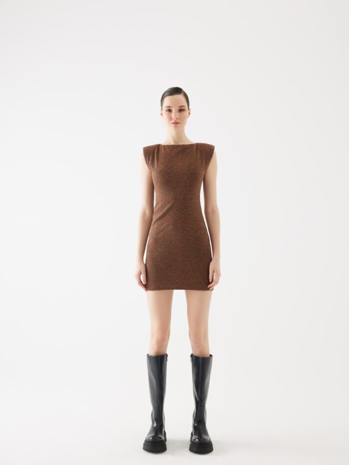 PaddedKnitwear Mini Dress - Producer: Juste - Wholesale Women Clothes - TheBS Women