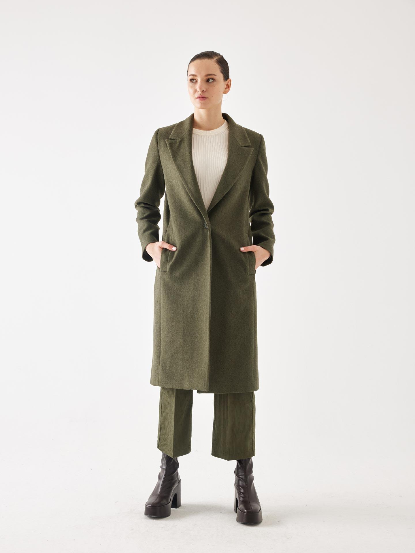 Single Button Detailed Stash Coat - Brand: Juste - Women & Kids, Baby Clothes Wholesale - TheBS Women