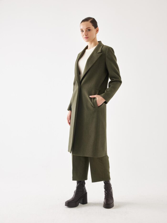 Single Button Detailed Stash Coat - Producer: Juste - Wholesale Women Clothes - TheBS Women