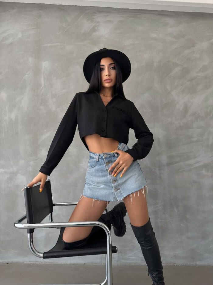 Short Suede Shirt - Producer: Topshow - Wholesale Women Clothes - TheBS Women