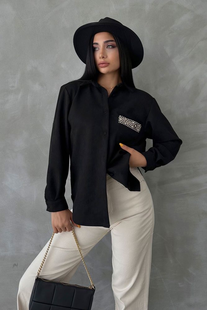 Suede Shirt - Producer: Topshow - Wholesale Women Clothes - TheBS Women