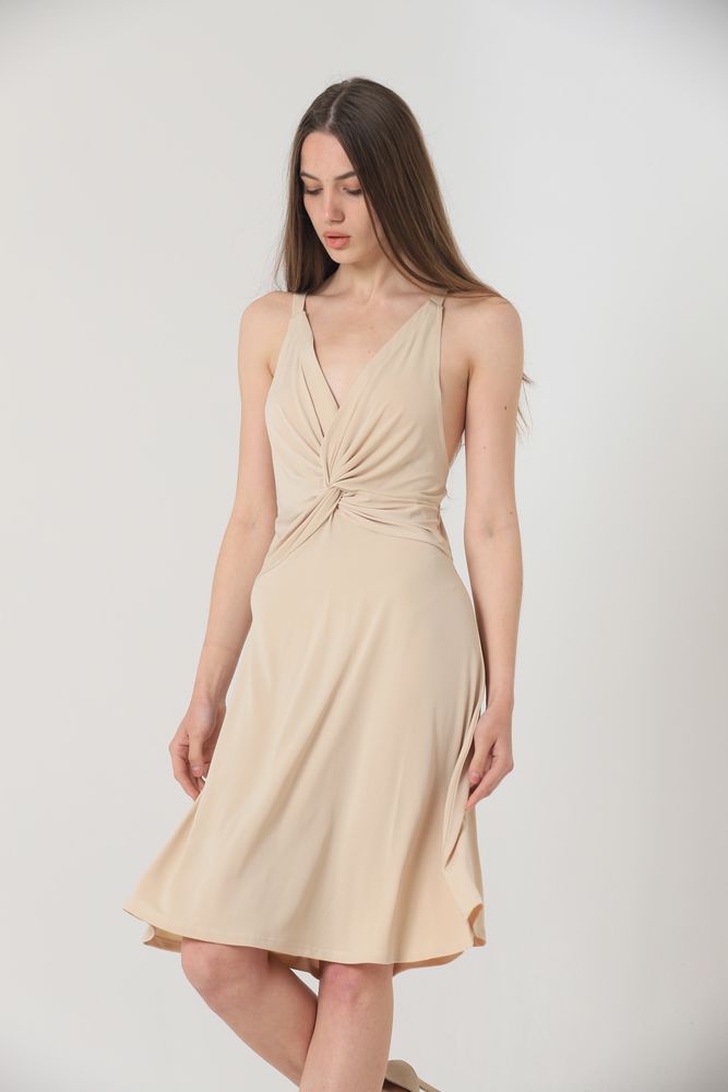 Strappy V-Neck Above Knee Dress - Producer: Topshow - Wholesale Women Clothes - TheBS Women