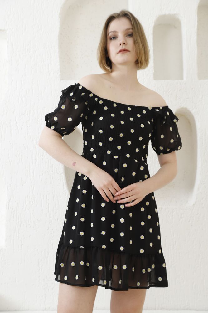 Daisy Patterned Dress - Producer: Topshow - Wholesale Women Clothes - TheBS Women