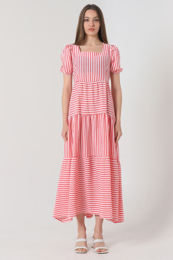 Striped Long Dress - Producer: Topshow - Wholesale Women Clothes - TheBS Women
