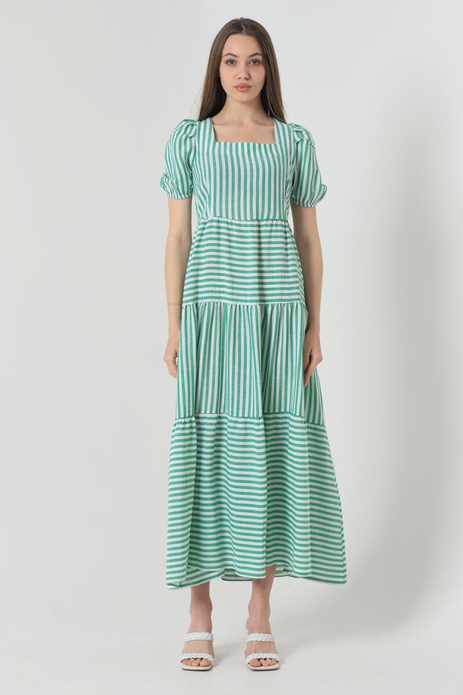 Striped Long Dress - Producer: Topshow - Wholesale Women Clothes - TheBS Women