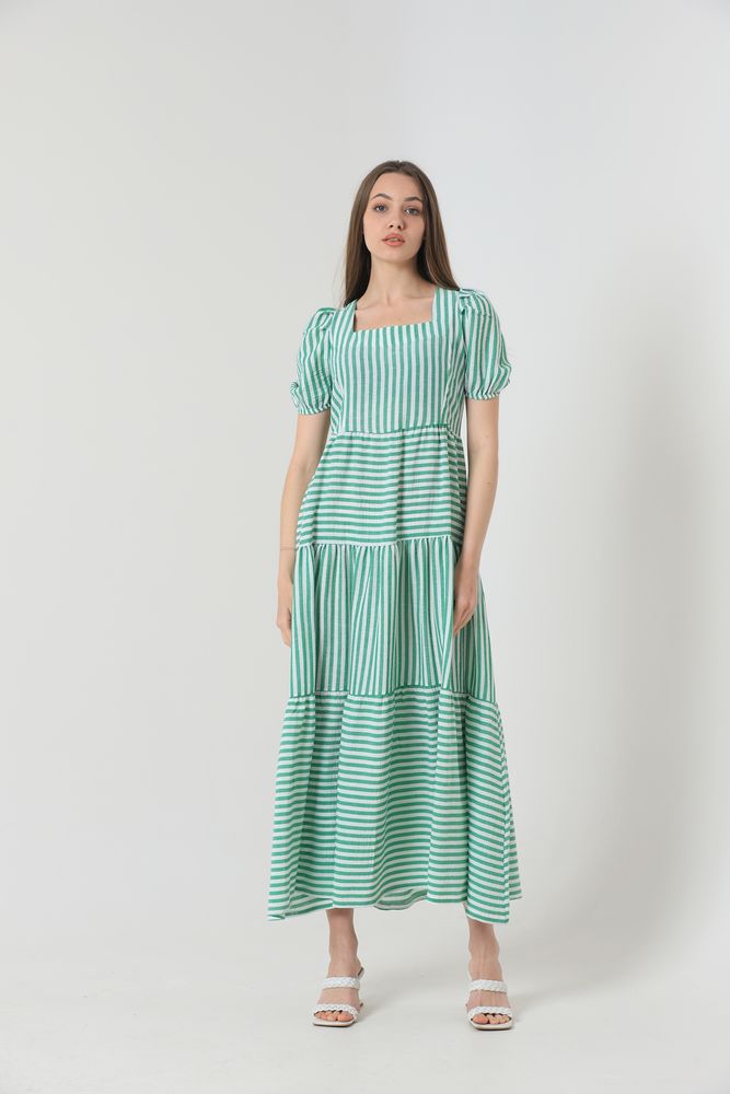 Striped Long Dress - Producer: Topshow - Wholesale Women Clothes - TheBS Women