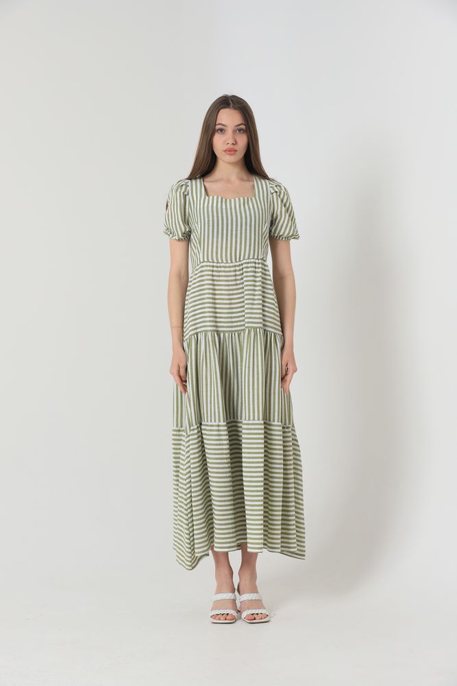 Striped Long Dress - Producer: Topshow - Wholesale Women Clothes - TheBS Women