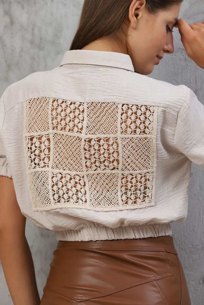Shirt With Laced Back - Producer: Topshow - Wholesale Women Clothes - TheBS Women