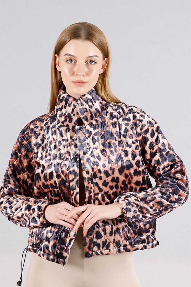 Snap-On Collar Coat - Leopard - Producer: Topshow - Wholesale Women Clothes - TheBS Women