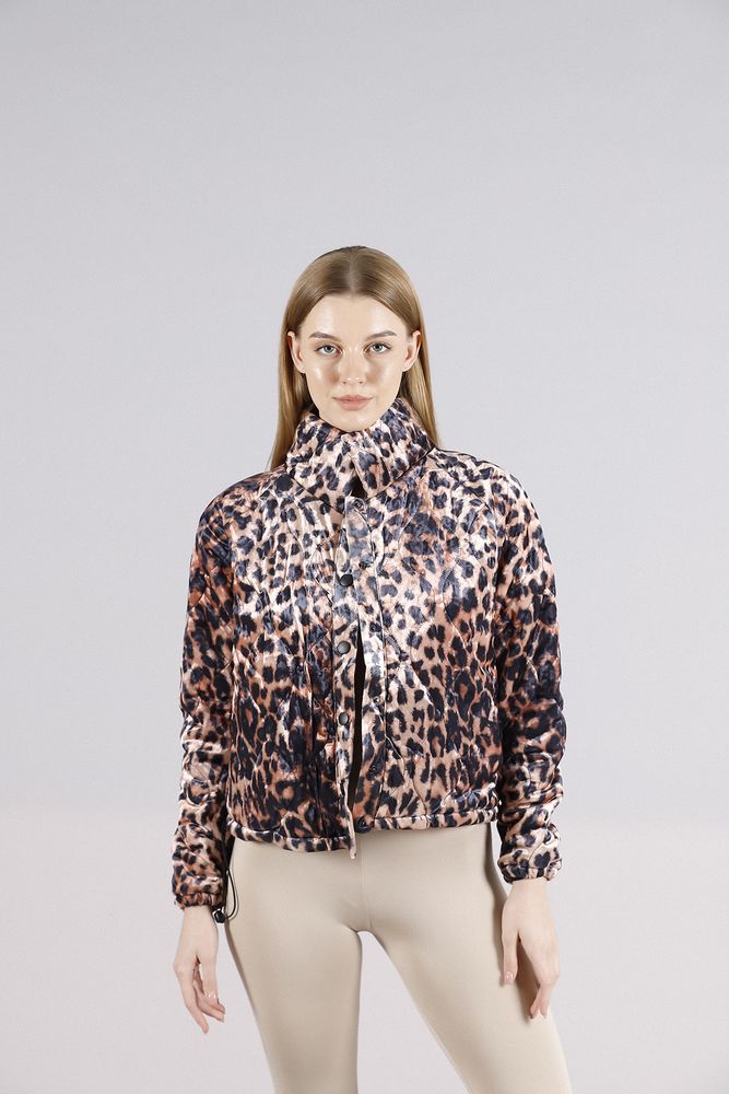 Snap-On Collar Coat - Leopard - Producer: Topshow - Wholesale Women Clothes - TheBS Women