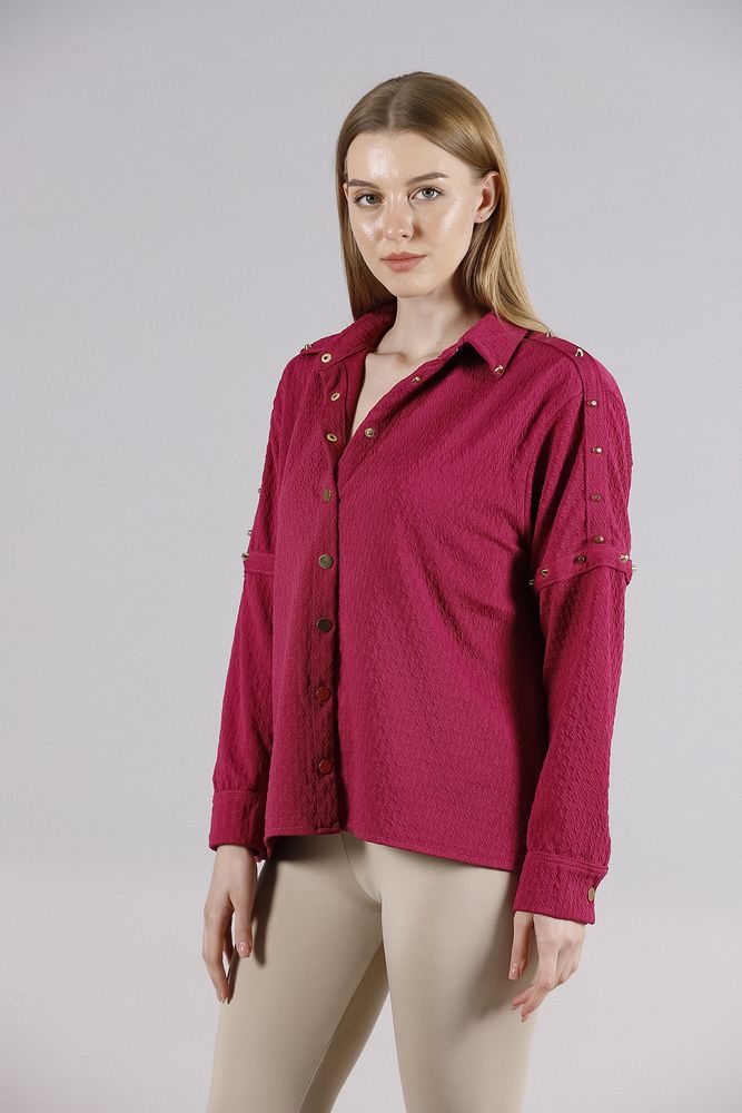 Drop Detailed Shirt - Producer: Topshow - Wholesale Women Clothes - TheBS Women