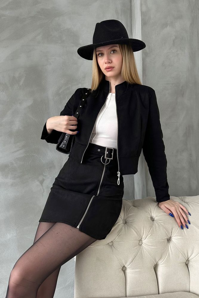 F 1551 Zippered Coat - Producer: Topshow - Wholesale Women Clothes - TheBS Women