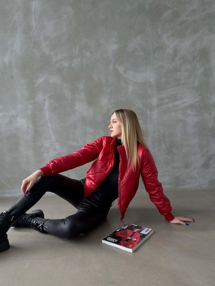 F1192 Zippered Leather Coat - Producer: Topshow - Wholesale Women Clothes - TheBS Women