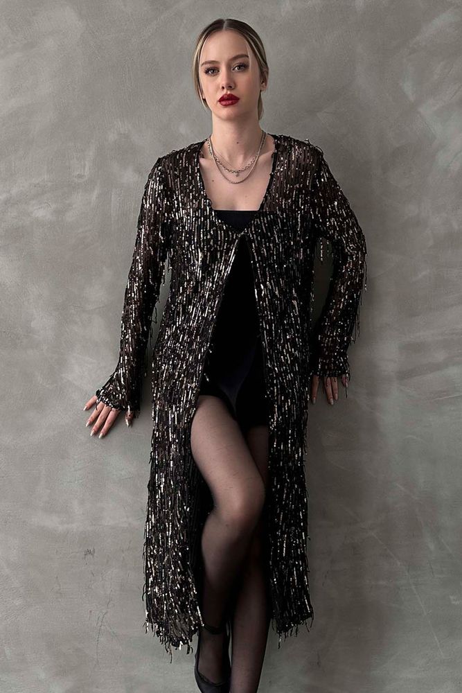 BlackF 1618 Long Cardigan - Producer: Topshow - Wholesale Women Clothes - TheBS Women