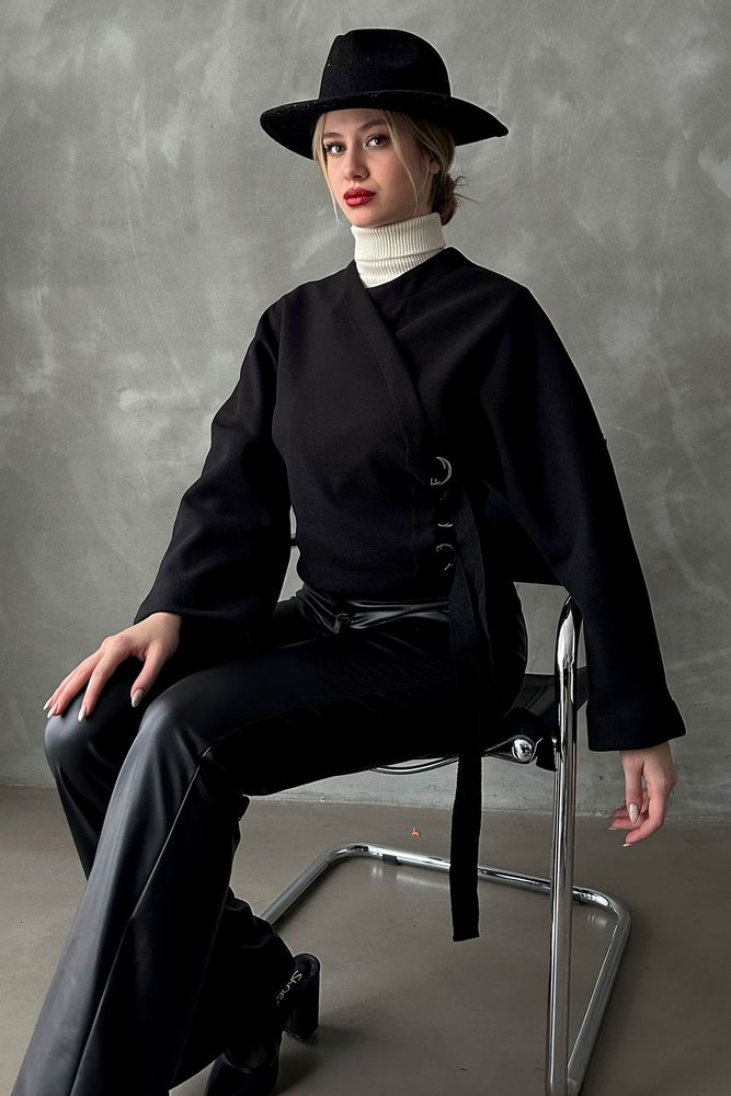 Tied Short Jacket - Producer: Topshow - Wholesale Women Clothes - TheBS Women