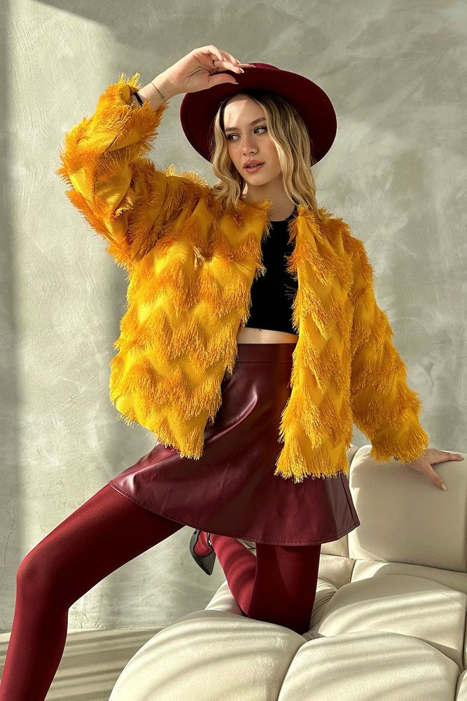 Faux Fur Jacket - Producer: Topshow - Wholesale Women Clothes - TheBS Women