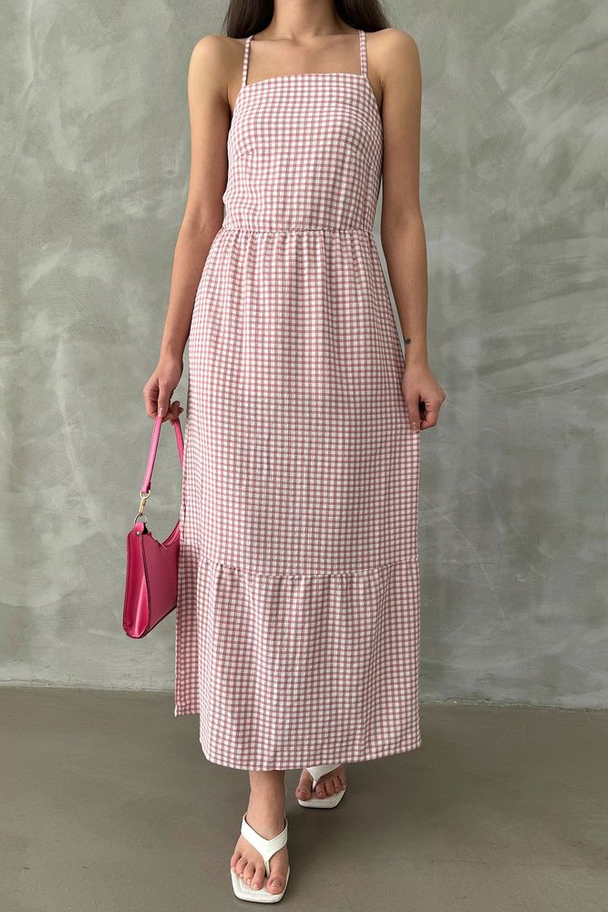 Powder Strap Ankle Length Dress - Producer: Topshow - Wholesale Women Clothes - TheBS Women