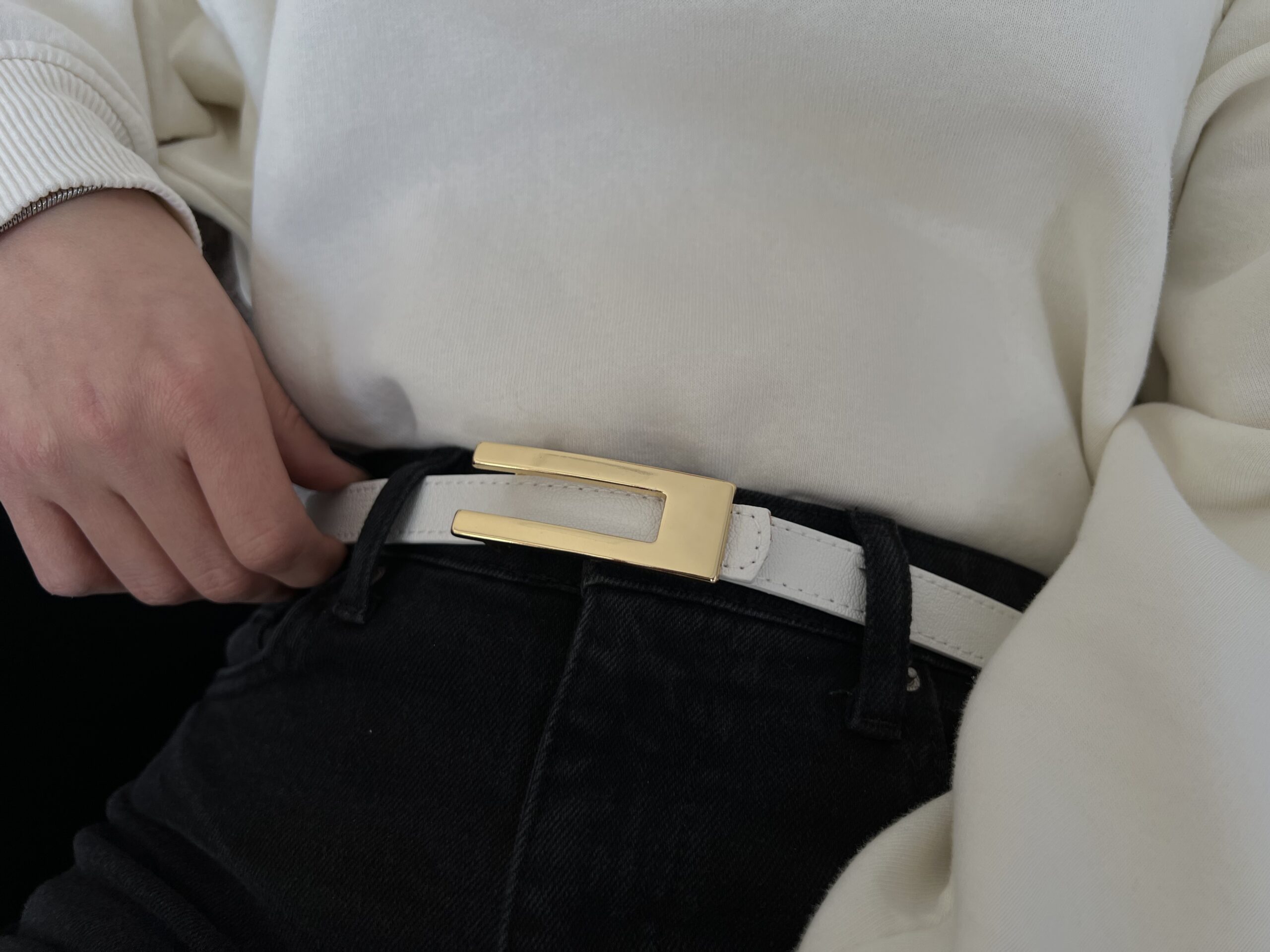 Thin Women's Belt With Design Buckle - Brand: Fiori - Women & Kids, Baby Clothes Wholesale - TheBS Women