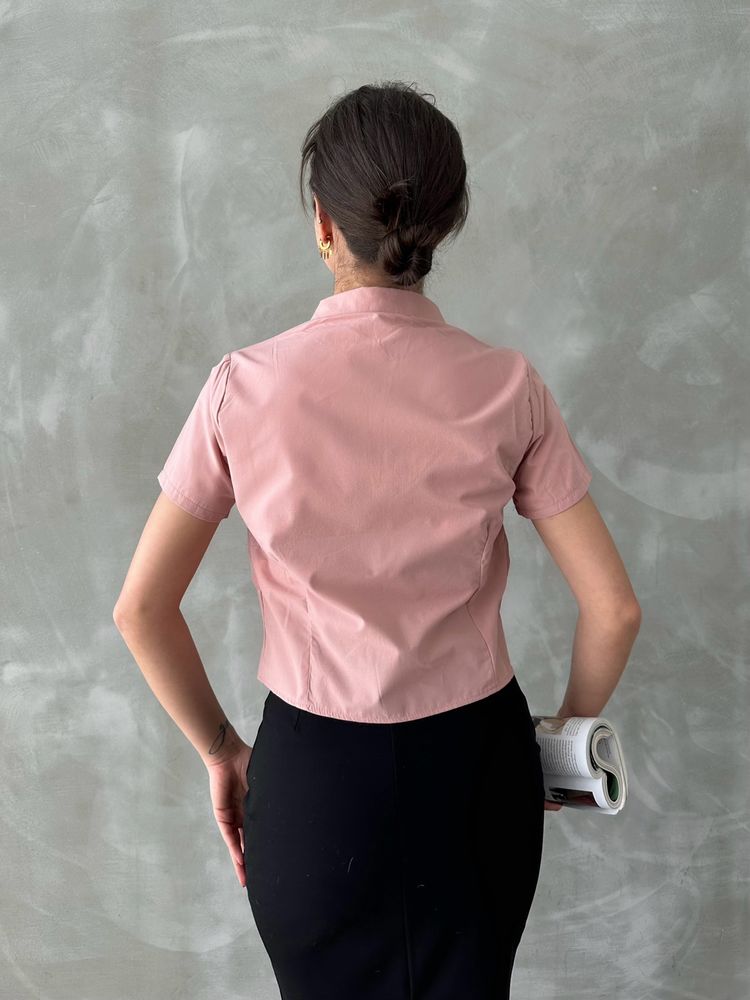 Powder Gimped Gathered Front Blouse – Brand: Topshow – Women & Kids, Baby Clothes Wholesale – TheBS Women