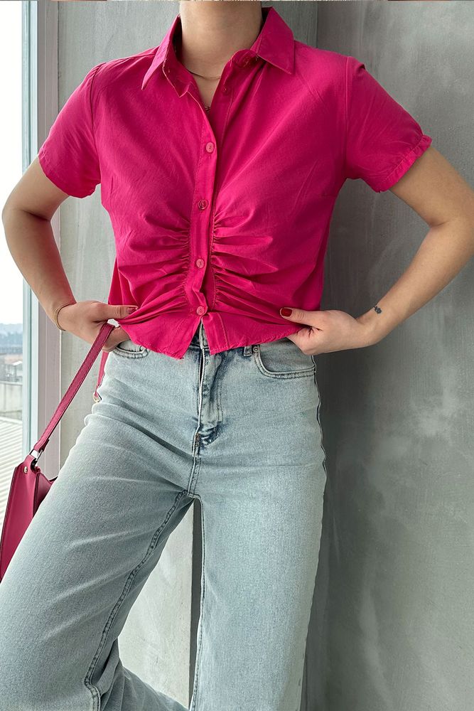 Glittered Gathered Front Blouse - Brand: Topshow - Women & Kids, Baby Clothes Wholesale - TheBS Women