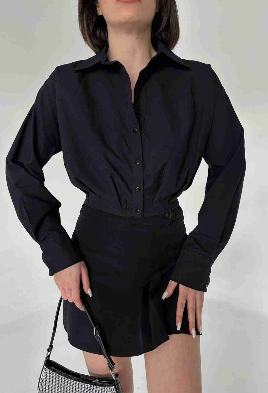Dacron Crop Shirt - Brand: My Fashion - Women & Kids, Baby Clothes Wholesale - TheBS Women