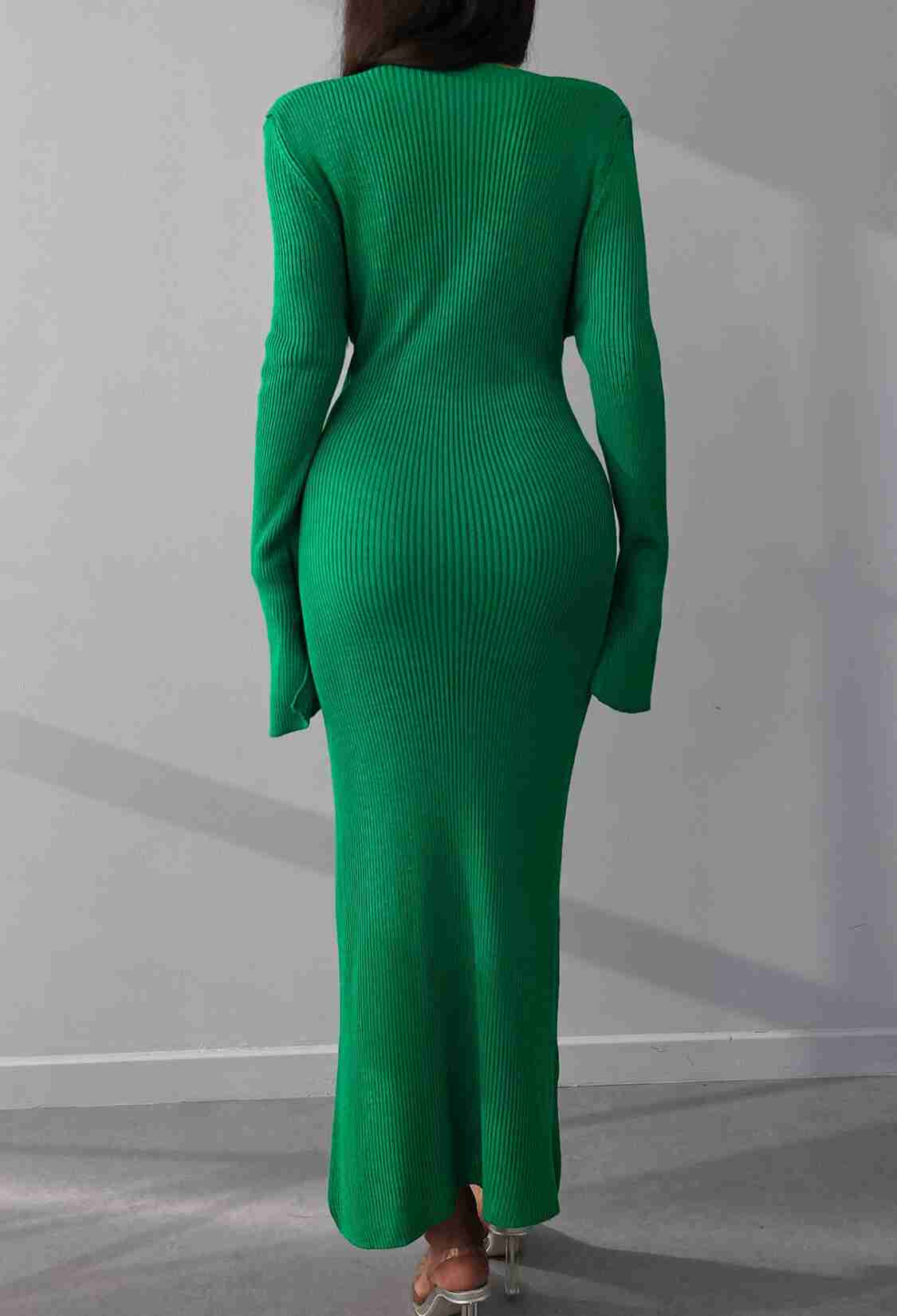 Slit Knitwear Dress - Brand: My Fashion - Women & Kids, Baby Clothes Wholesale - TheBS Women