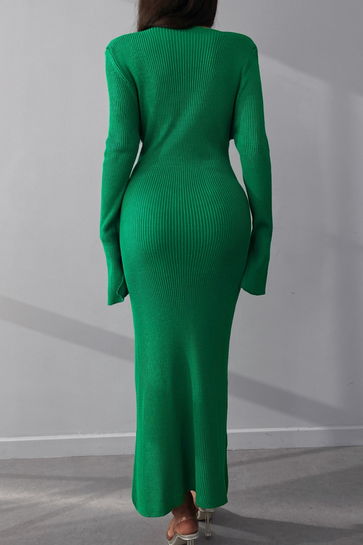 Slit Knitwear Dress - Brand: My Fashion - Women & Kids, Baby Clothes Wholesale - TheBS Women