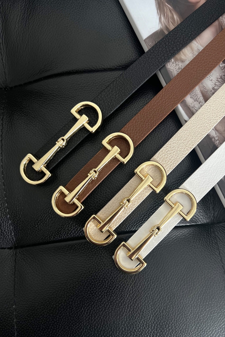 Thin Women's Belt With 4 Long Buckles - Brand: Fiori - Women & Kids, Baby Clothes Wholesale - TheBS Women