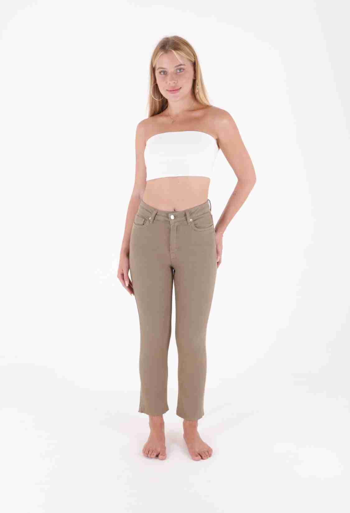 Tassel Finished High Waist Mom Fit Jean - Brand: XLove - Women & Kids, Baby Clothes Wholesale - TheBS Women