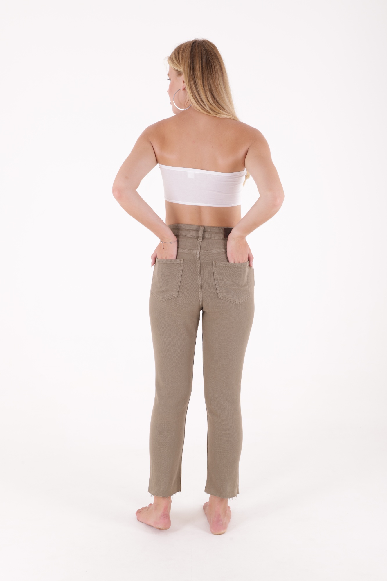 Tassel Finished High Waist Mom Fit Jean – Brand: XLove – Women & Kids, Baby Clothes Wholesale – TheBS Women