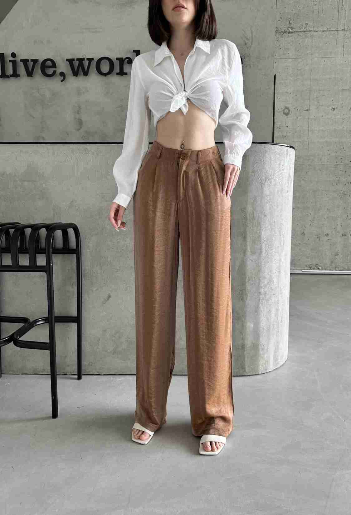 Lurex Woven Trousers - Brand: My Fashion - Women & Kids, Baby Clothes Wholesale - TheBS Women