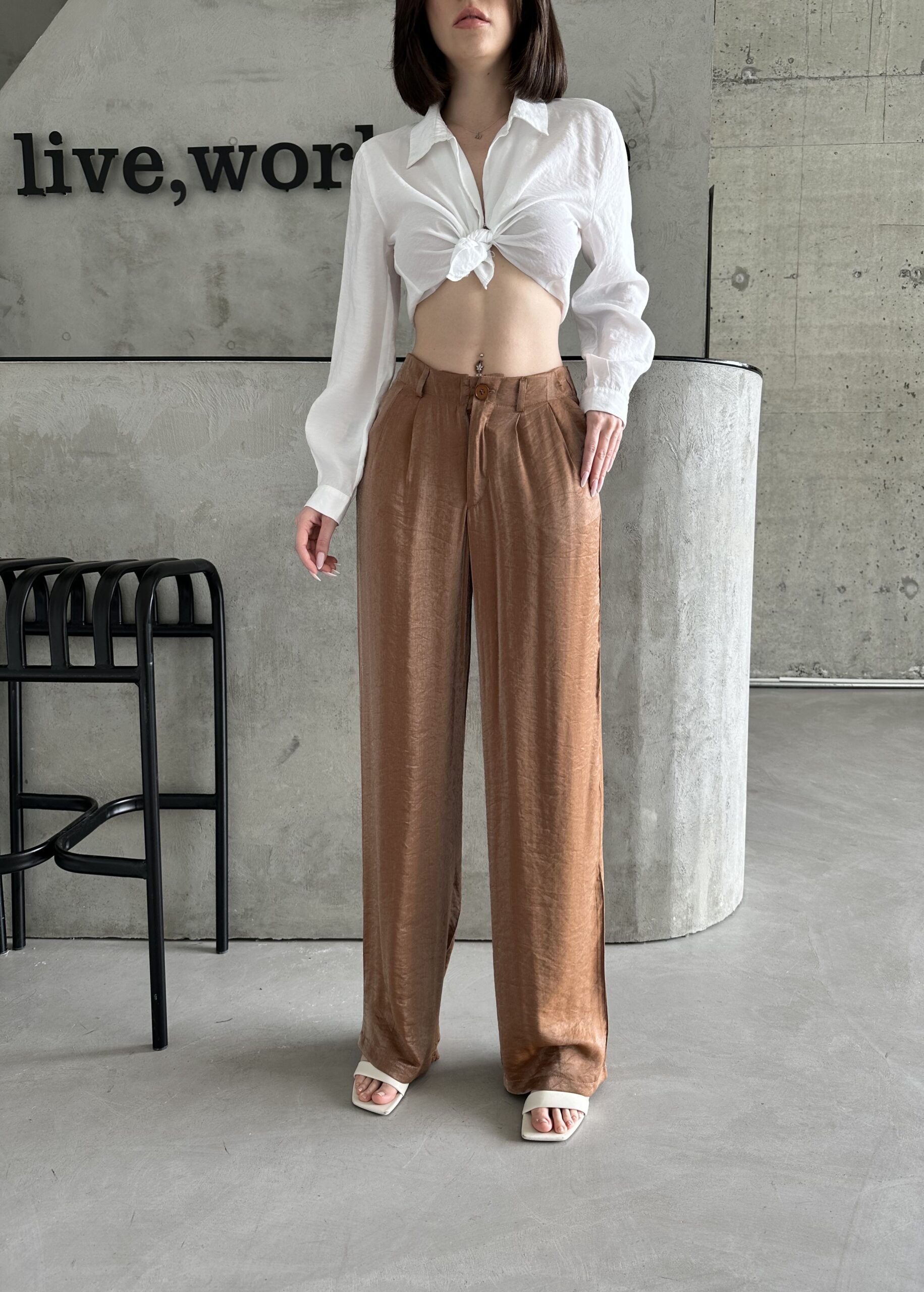 Lurex Woven Trousers - Brand: My Fashion - Women & Kids, Baby Clothes Wholesale - TheBS Women